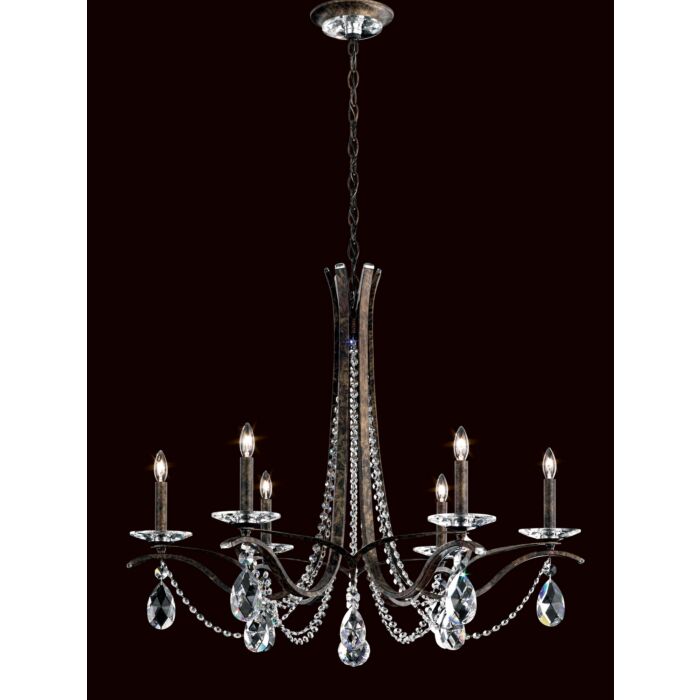 Vesca 6-Light Chandelier in Etruscan Gold