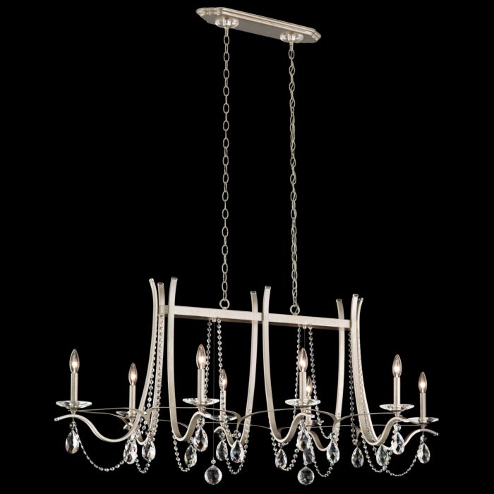 Vesca 8-Light Chandelier in Antique Silver