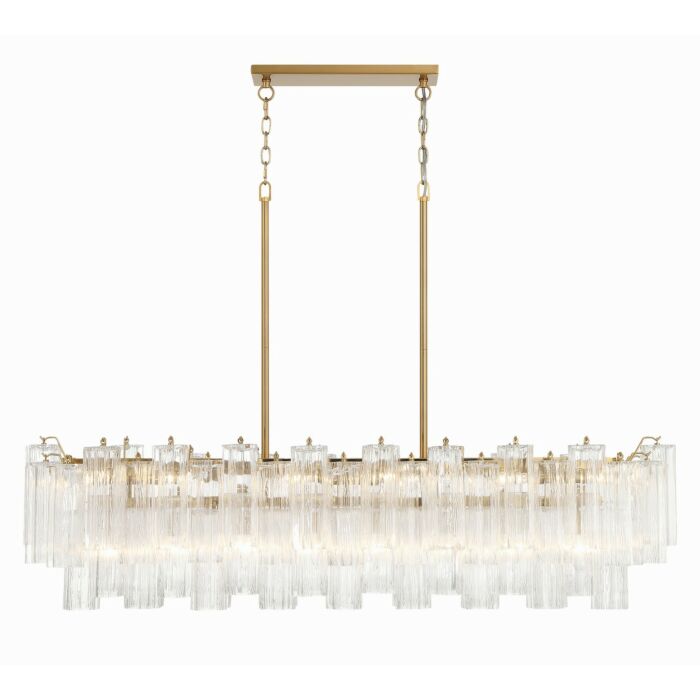 Addis 14-Light Chandelier in Aged Brass