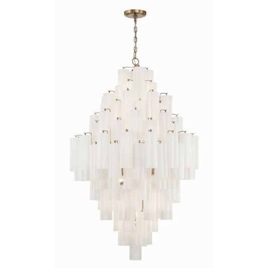 Addis 20-Light Chandelier in Aged Brass