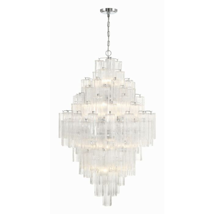 Addis 20-Light Chandelier in Polished Chrome