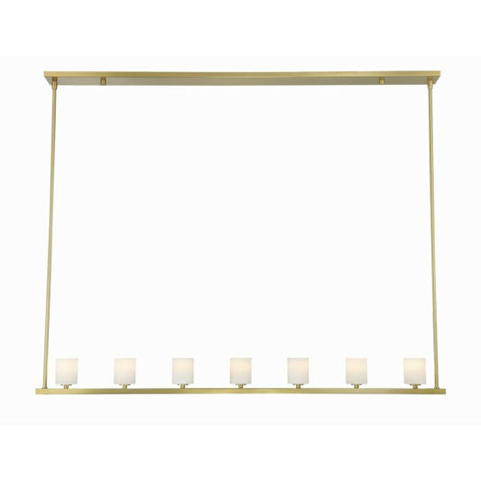 Aragon 7-Light LED Chandelier in Soft Brass