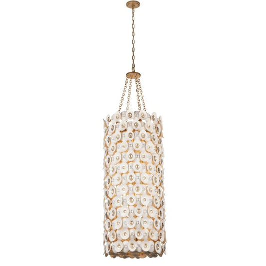 Niu 12-Light Foyer Pendant in Fawn Gold