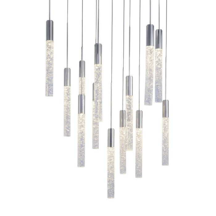 Magic 13-Light LED Pendant in Polished Nickel