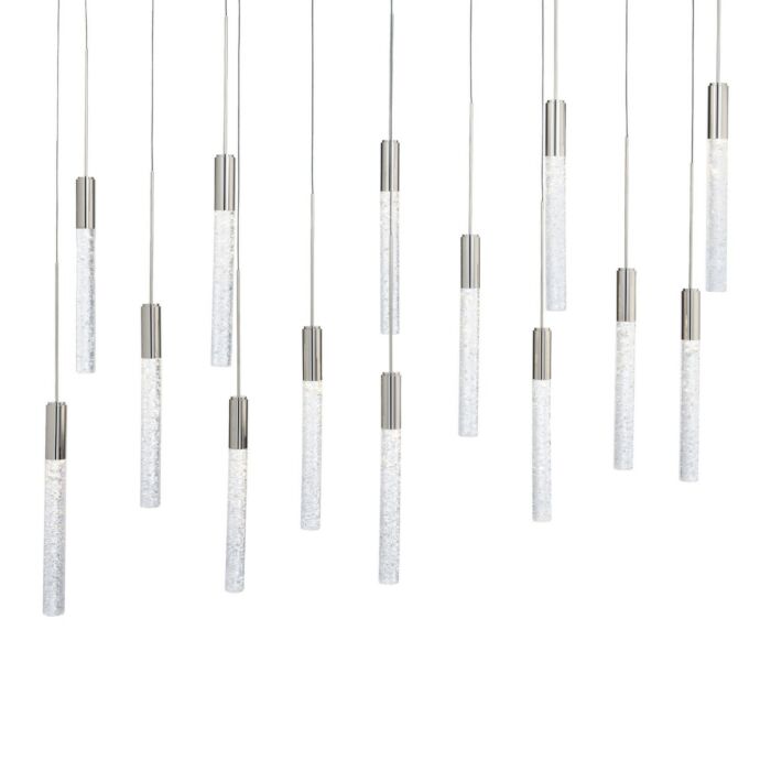 Magic 14-Light LED Pendant in Polished Nickel