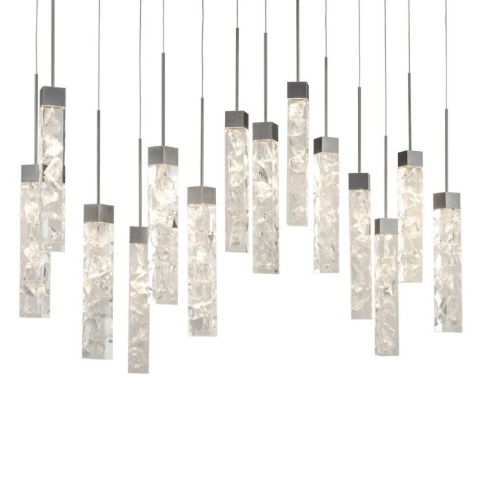 Minx 14-Light LED Pendant in Antique Nickel