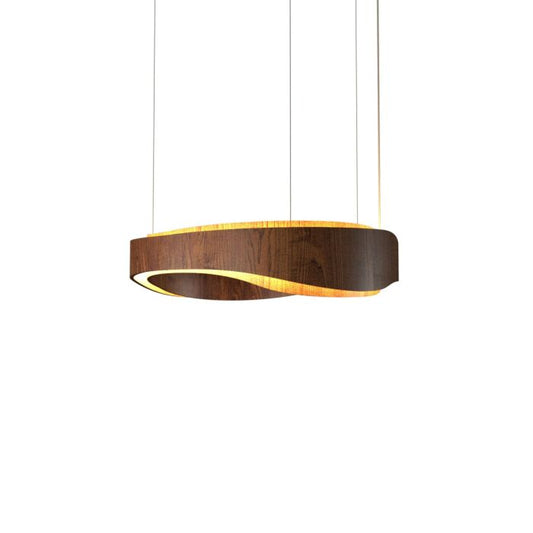 Horizon LED Pendant in Imbuia