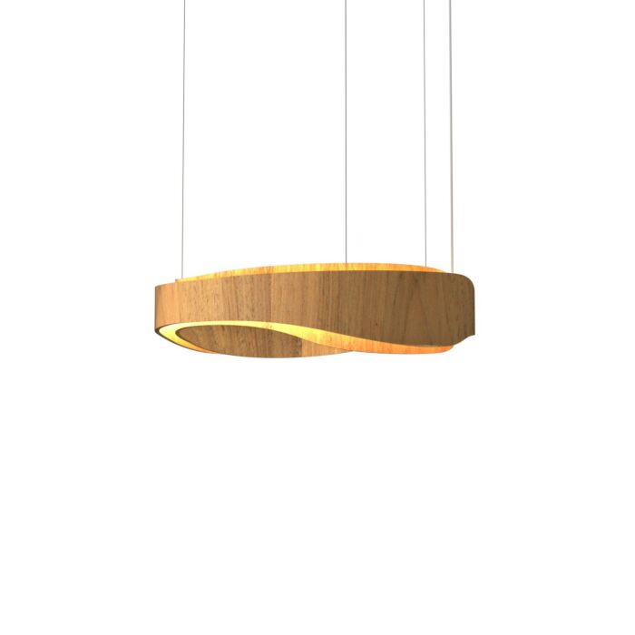 Horizon LED Pendant in Louro Freijo