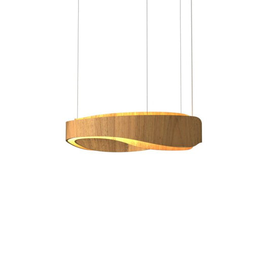 Horizon LED Pendant in Louro Freijo