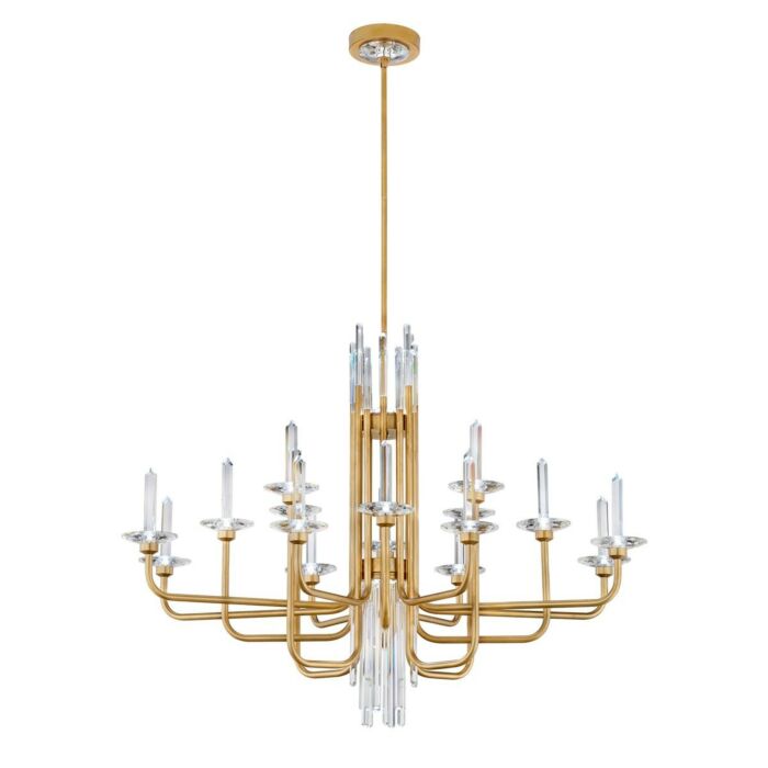 Calliope LED Chandelier in Soft Gold