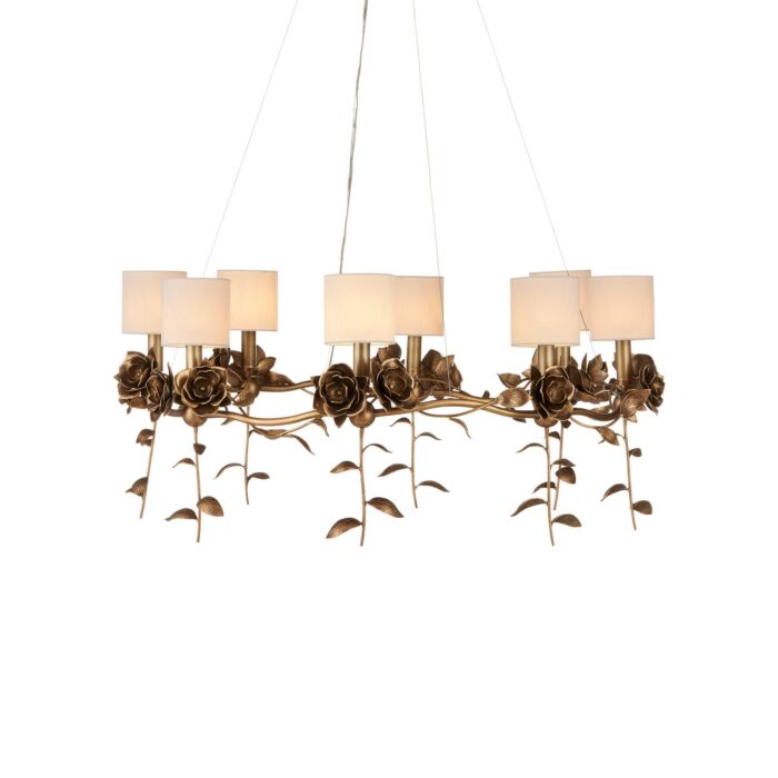 Rosabel 8-Light Chandelier in Antique Brass