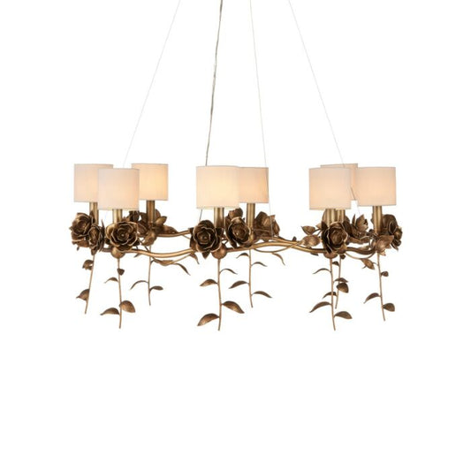 Rosabel 8-Light Chandelier in Antique Brass