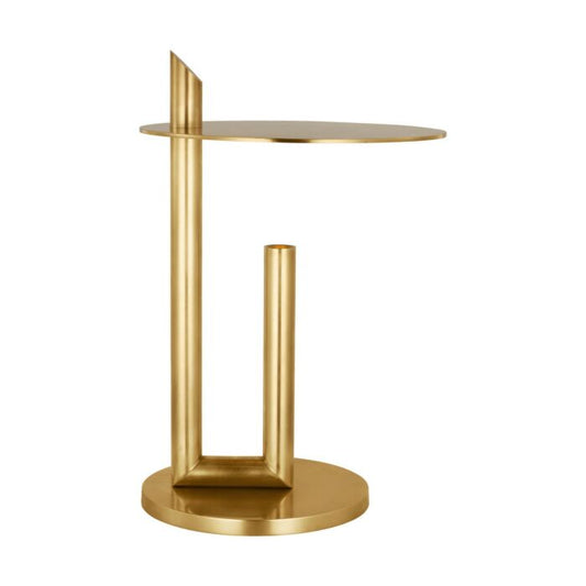 Fielle 1-Light LED Table Lamp in Natural Brass