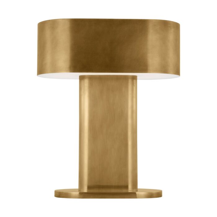 Wyllis 1-Light LED Table Lamp in Natural Brass