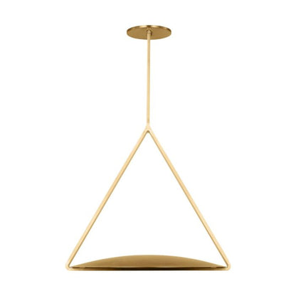 Cymbal 1-Light LED Pendant in Natural Brass