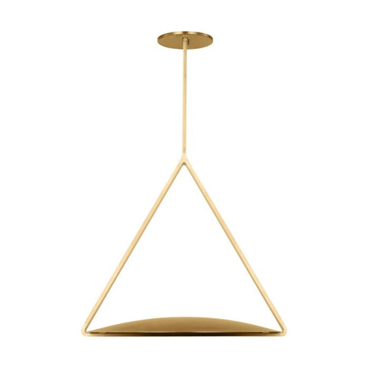 Cymbal 1-Light LED Pendant in Natural Brass