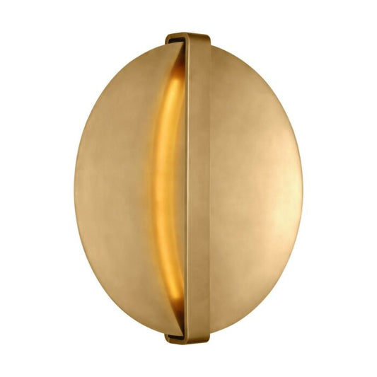 Cymbal 1-Light LED Wall Sconce in Natural Brass