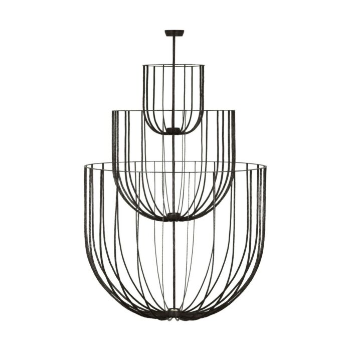 Sanchi 4-Light LED Chandelier in Aged Iron