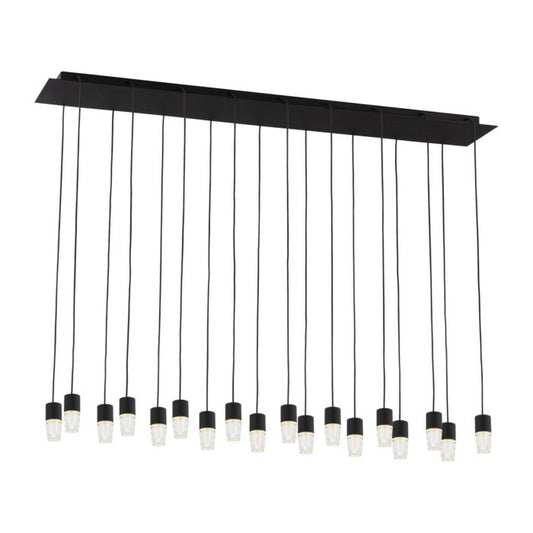 Lassell 18-Light LED Chandelier in Nightshade Black