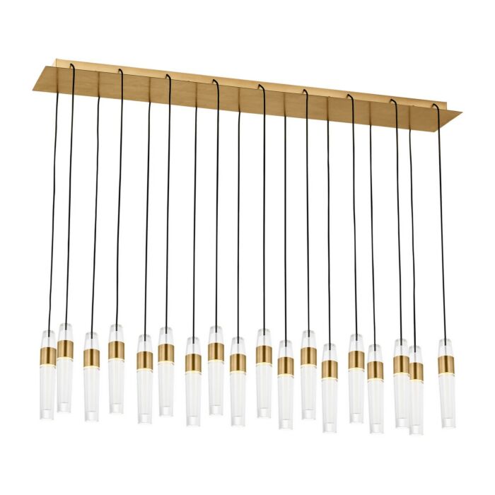 Lassell 21-Light LED Chandelier in Nightshade Black