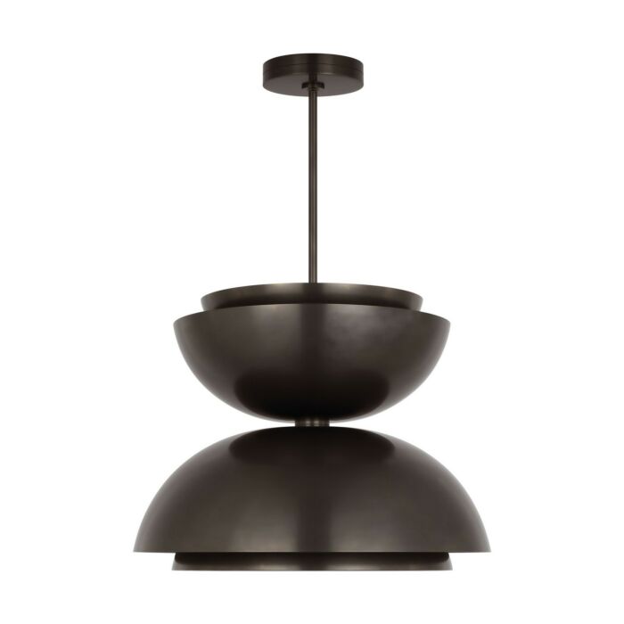 Shanti 2-Light LED Pendant in Dark Bronze