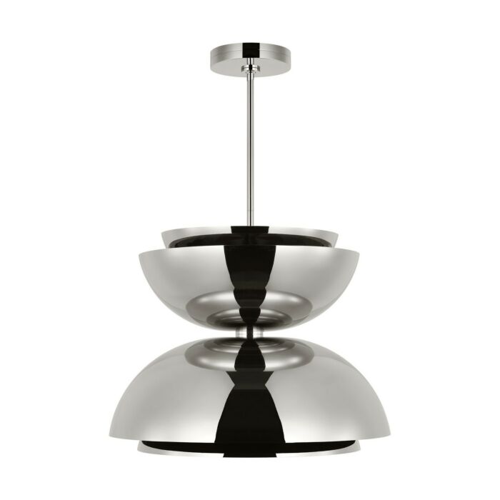 Shanti 2-Light LED Pendant in Polished Nickel