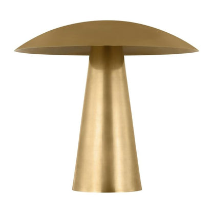 Aegis 1-Light LED Table Lamp in Natural Brass