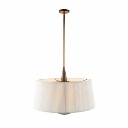 Middlebury 6-Light Pendant in Graphite with Graphite/Heritage Brass