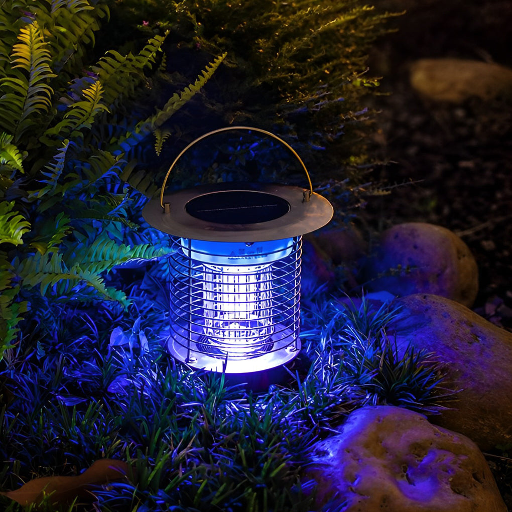 Waterproof USB Solar Bug Zapper Mosquito Killer Lamp Garden Lights