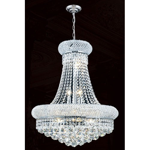 Polished Nickel Six-Light Chandelier