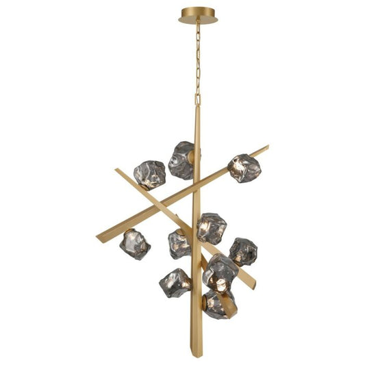 Thorah 10-Light LED Chandelier in Gold