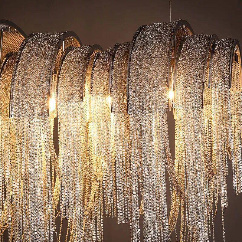 Cadena Chain Tassel Dining Room Chandelier