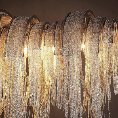 Cadena Chain Tassel Dining Room Chandelier