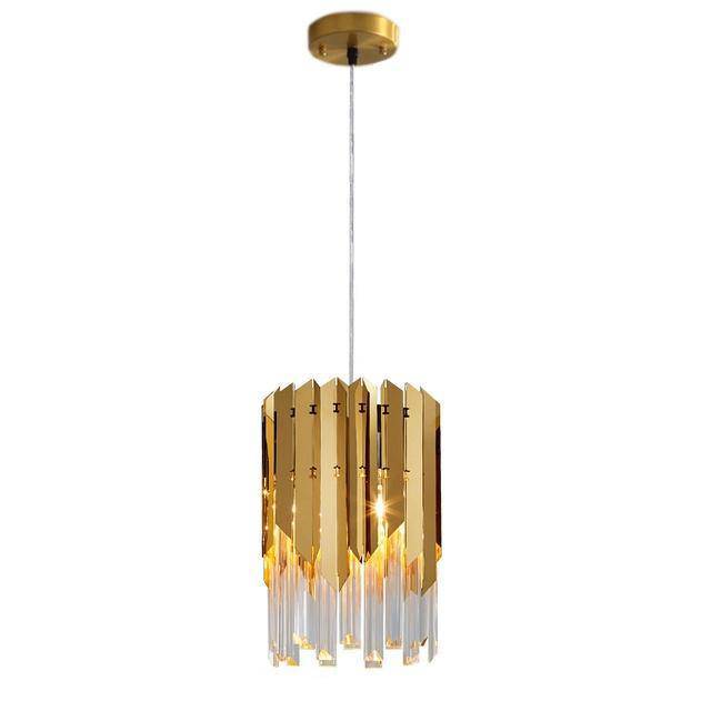 Gold Plated Pendant K9 Crystal Modern Chandelier