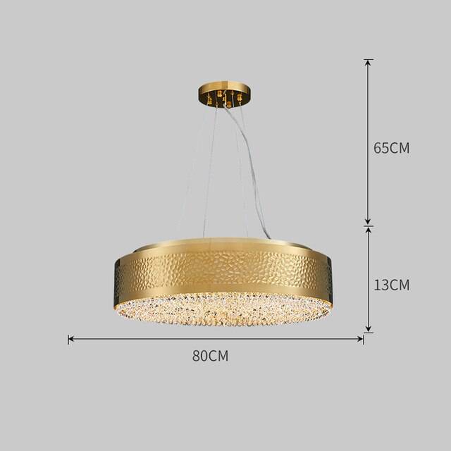 Modern LED Crystal Drum Chandelier By Morsale