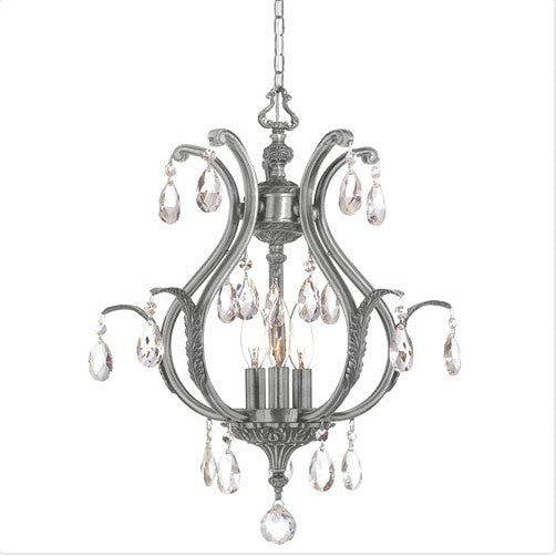 Three-Light Convertible Mini Chandelier withSWarovskiSpectra Crystals