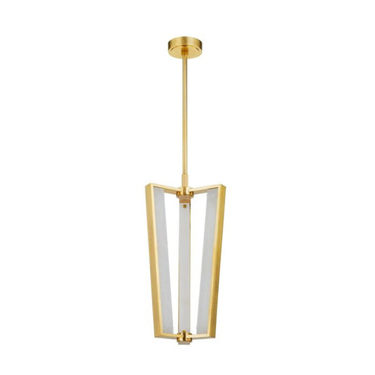 Edgemere 3-Light LED Pendant in Aged Brass