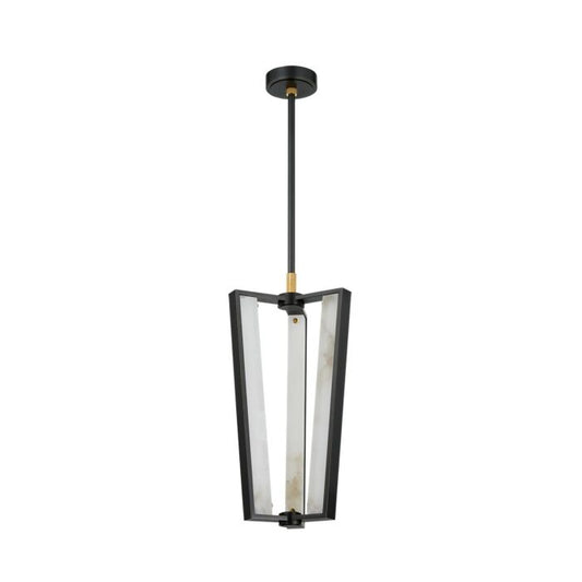 Edgemere 3-Light LED Pendant in Aged Brass with Distressed Bronze