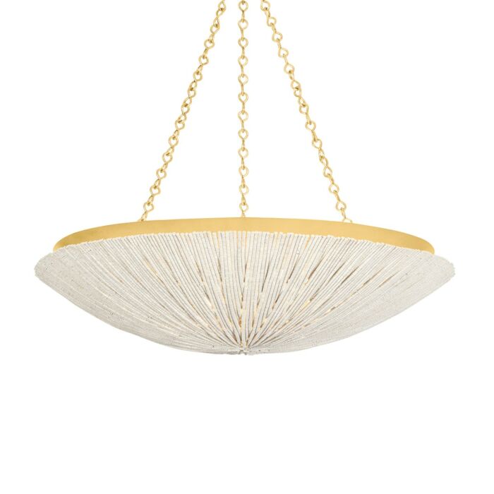 Summerside 6-Light Pendant in Vintage Gold Leaf