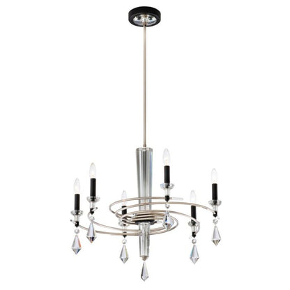 Tempest 6-Light Chandelier in Soft Silver