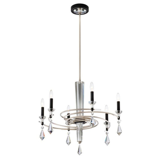 Tempest 6-Light Chandelier in Soft Silver