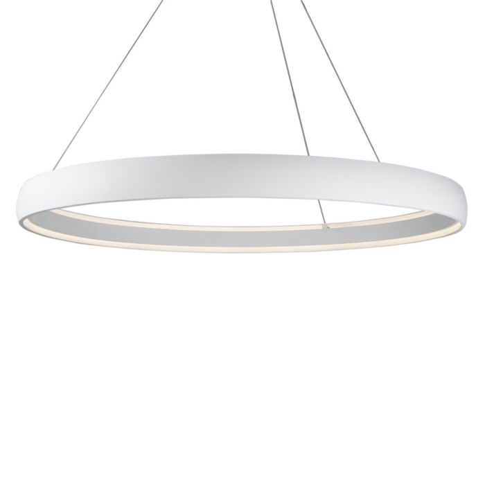 Halo LED Pendant in White