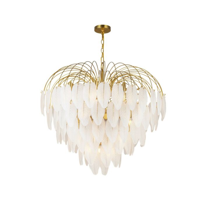 Alessia 24-Light 2Chandelier in Brushed Brass