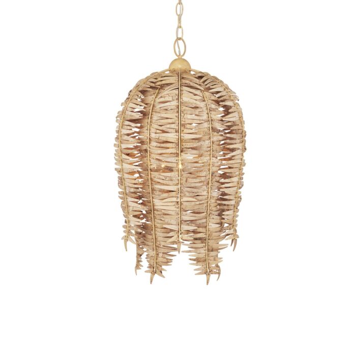 Tiptur 3-Light Pendant in Natural with Coco Cream