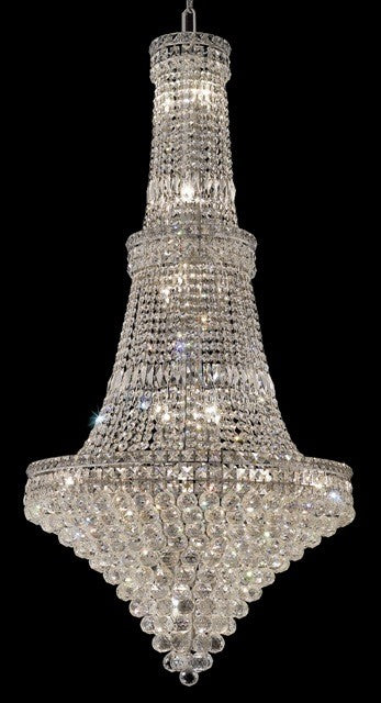 34 Light chrome crystal chandelier dress with crystal ball