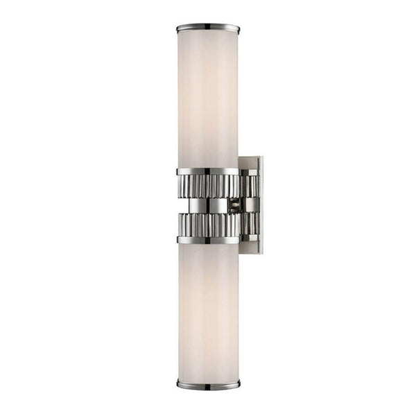 Bath Vanity Light, 2-Light, Nickel, 5.25"W (1562-PN 9L9HJ)