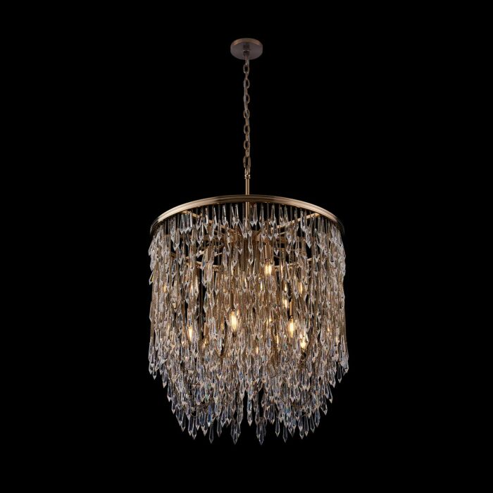 Frangia 12-Light 1Pendant in Brushed Champagne Gold