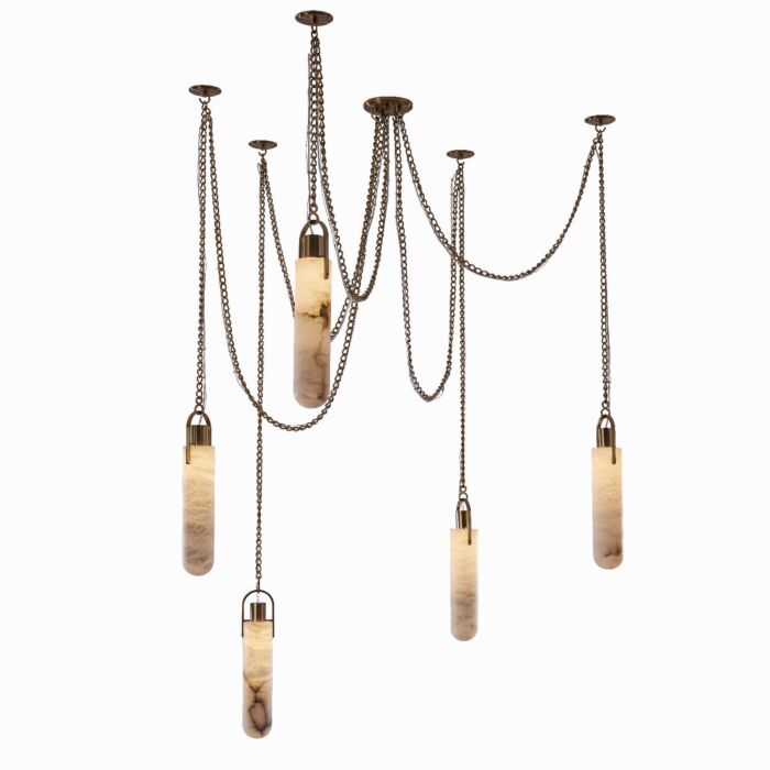 Flint LED Pendant in Winter Brass