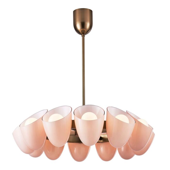 COCOON 12-Light 1Chandelier in Winter Brass