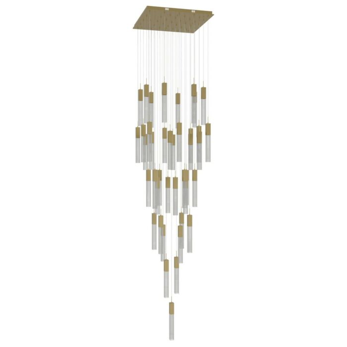 The Original Glacier 41-Light 4Pendant in Brushed Brass